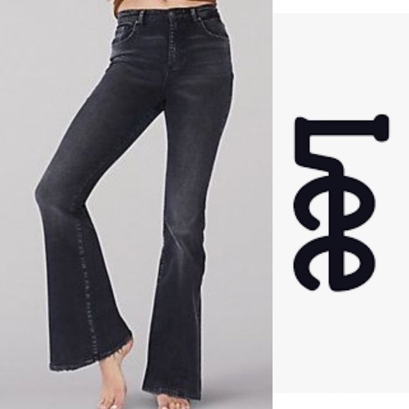 LEE Vintage Modern Denim Jeans High Rise Flare NWT - Picture 1 of 11